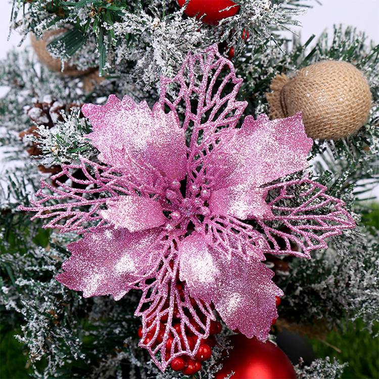 Christmas paper flower decorations, view 4 - MRSLM