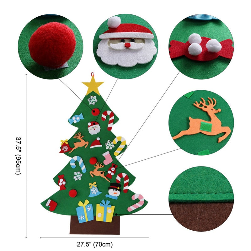 DIY felt Christmas tree kit, view 8 - MRSLM