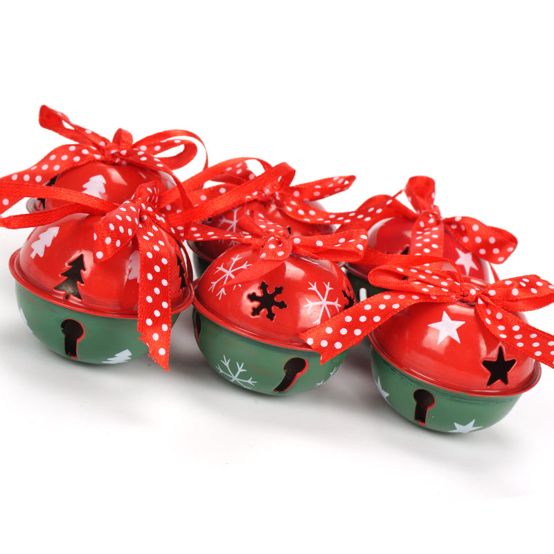 metal jingle bells with ribbon, view 5 - MRSLM