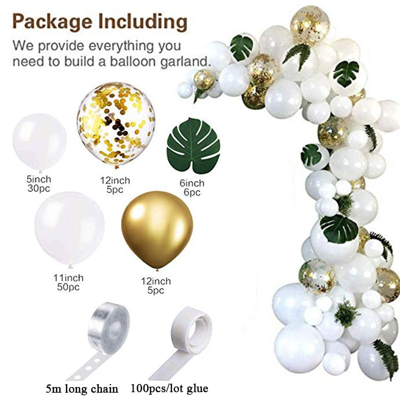 emerald balloon garland set, view 5 - MRSLM