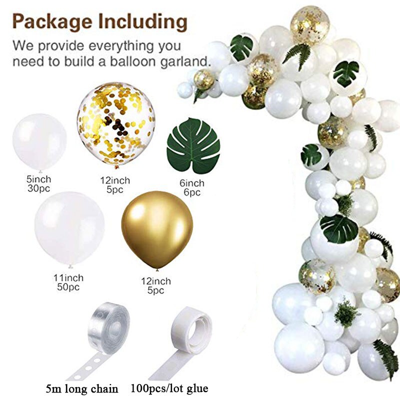 emerald balloon garland set, view 2 - MRSLM