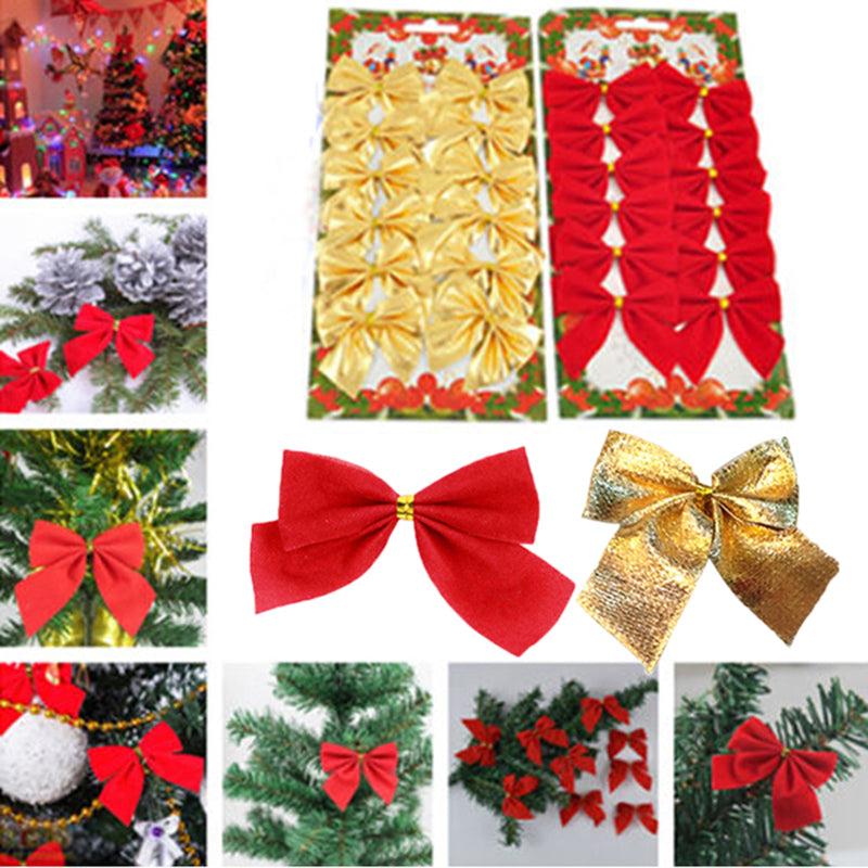 Christmas tree bow ornaments, view 6 - MRSLM