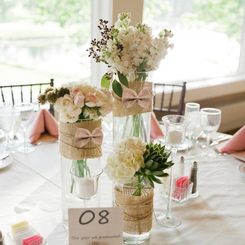 handmade burlap wedding decorations, view 16 - MRSLM