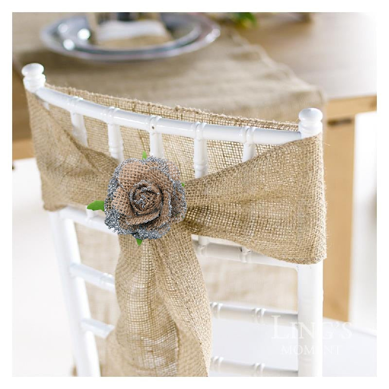handmade burlap wedding decorations, view 17 - MRSLM