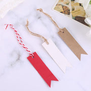 100 blank kraft paper gift tags - MRSLM