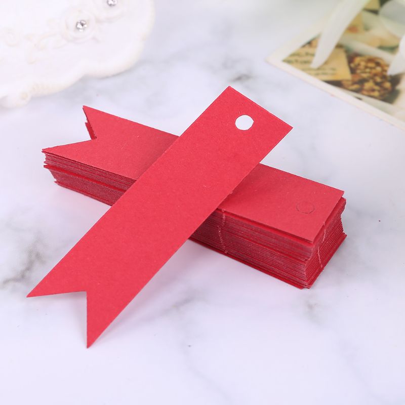 100 blank kraft paper gift tags, view 4 - MRSLM