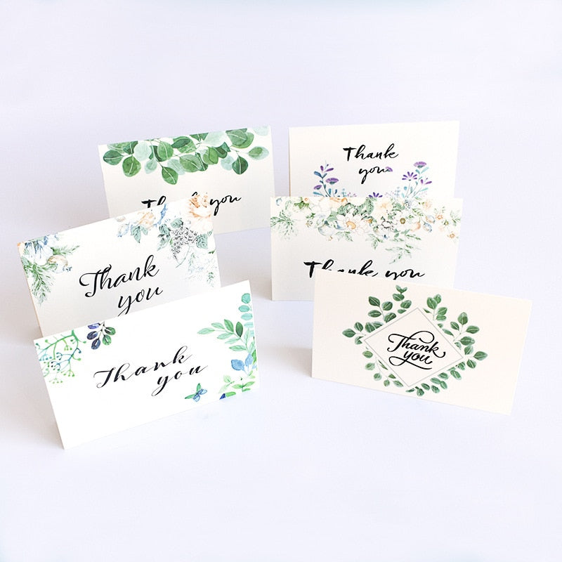 Set of 6 Thank You Cards with Envelopes