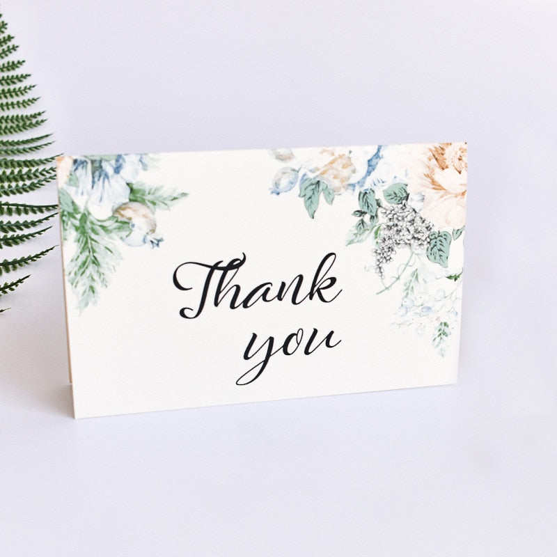 set of 6 thank you cards with envelopes, view 6 - MRSLM