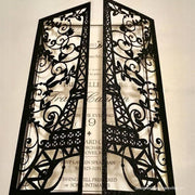 eiffel tower laser cut card, view 3 - MRSLM