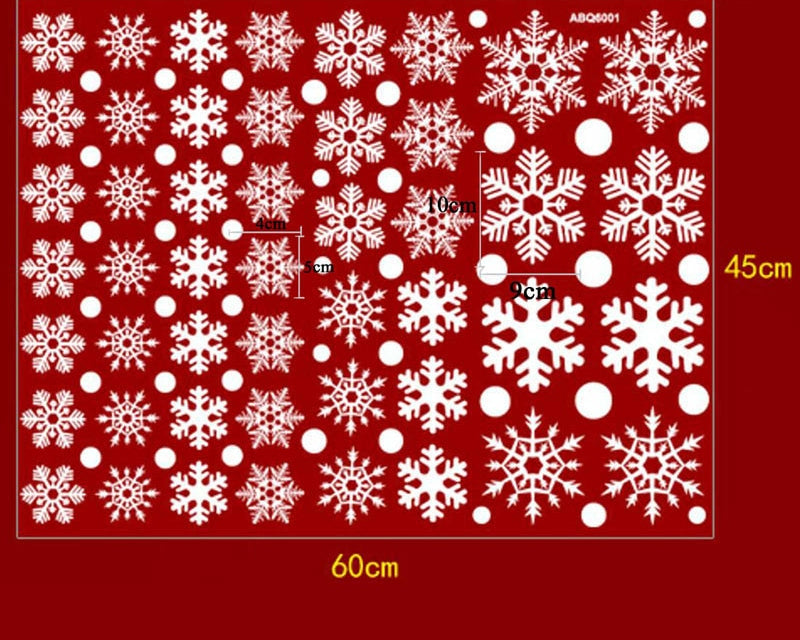 snowflake window stickers, view 3 - MRSLM