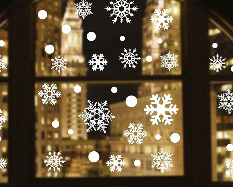 snowflake window stickers, view 5 - MRSLM