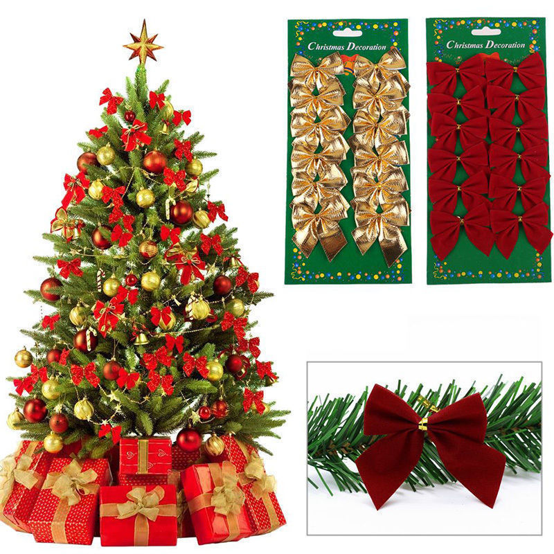 Christmas bowknot ornaments set - MRSLM
