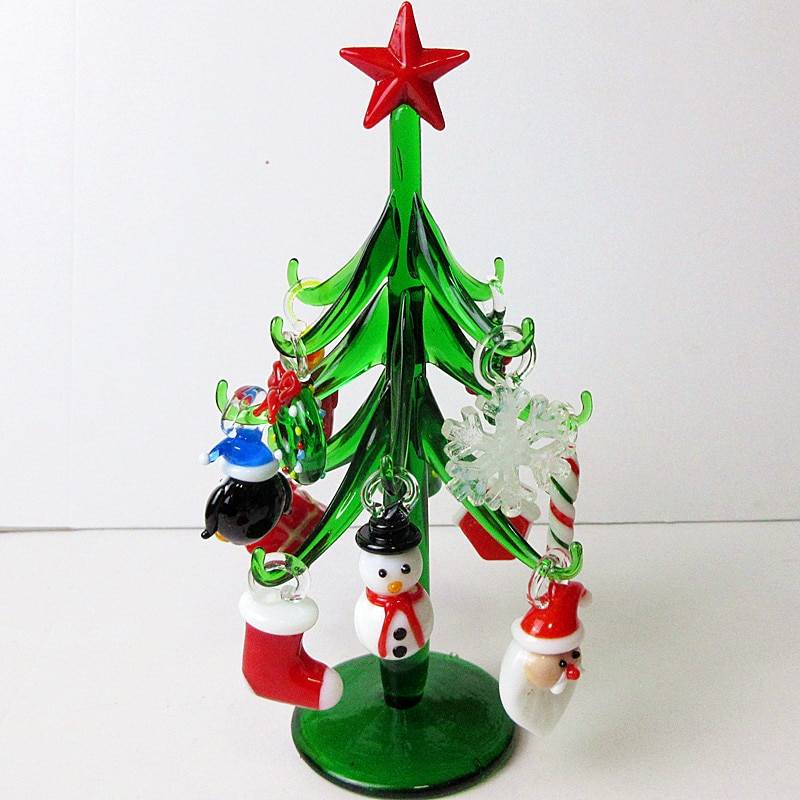 glass tree christmas figurine, view 5 - MRSLM