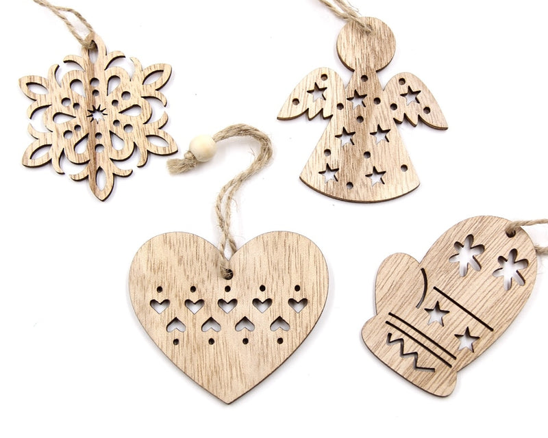 christmas wooden hanging decoration, view 10 - MRSLM