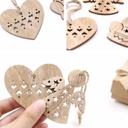 christmas wooden hanging decoration, view 12 - MRSLM