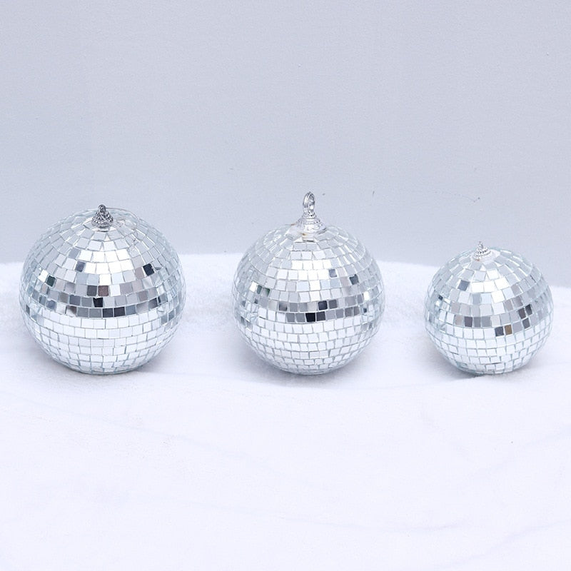 shiny disco ball christmas tree ornaments, view 3 - MRSLM