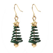 christmas tree earrings, view 5 - MRSLM