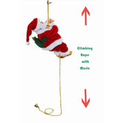 musical santa claus hanging christmas decoration, view 10 - MRSLM