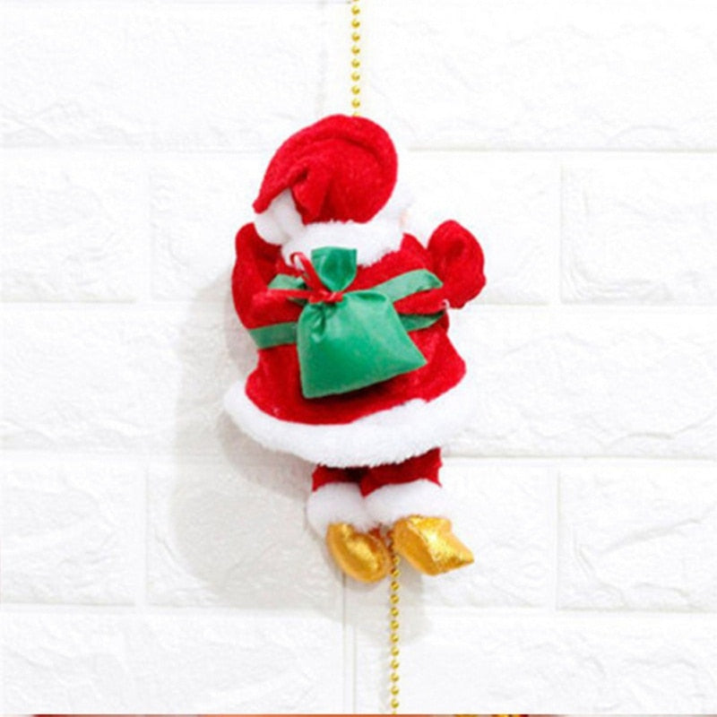 musical santa claus hanging christmas decoration, view 7 - MRSLM