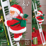 musical santa claus hanging christmas decoration - MRSLM