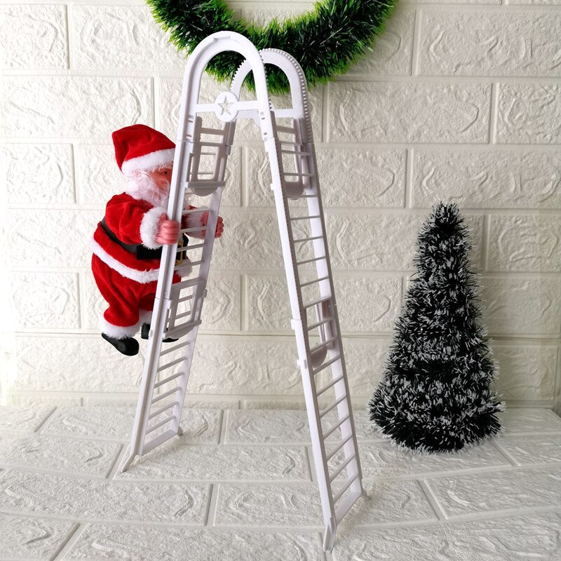 musical santa claus hanging christmas decoration, view 2 - MRSLM