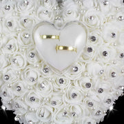 heart shaped wedding ring cushion, view 5 - MRSLM