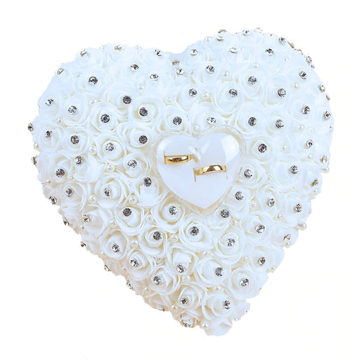 heart shaped wedding ring cushion - MRSLM