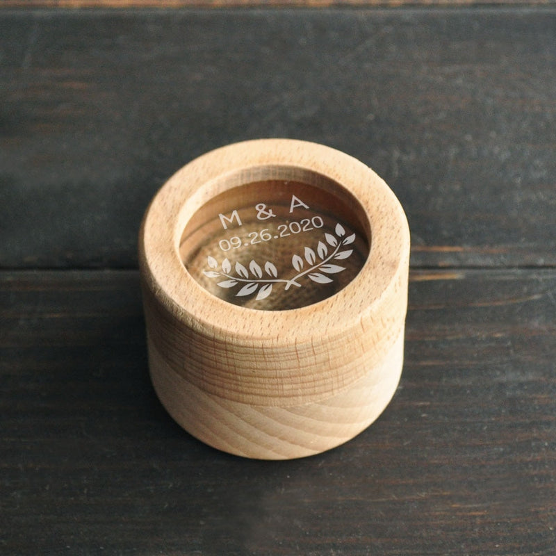 Wooden ring holder box, view 9 - MRSLM