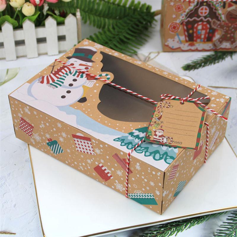 kraft paper Christmas gift boxes, view 4 - MRSLM