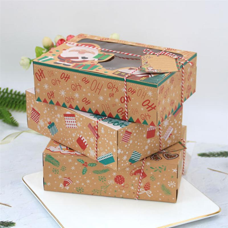 kraft paper Christmas gift boxes, view 3 - MRSLM