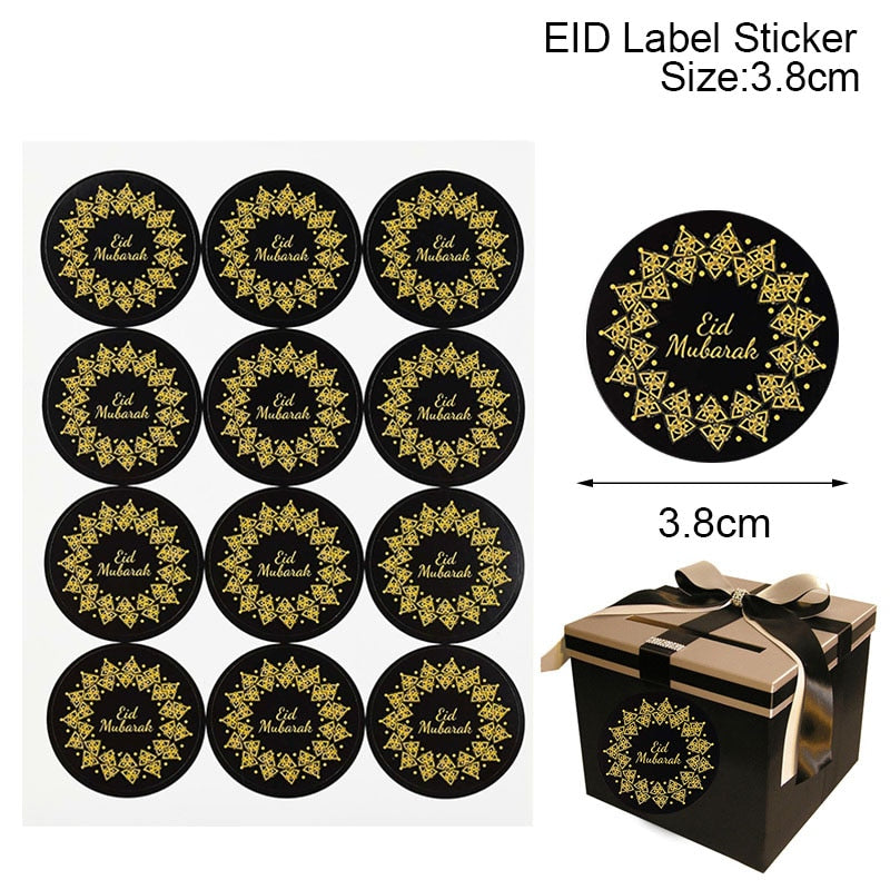 Eid paper gift stickers, view 3 - MRSLM