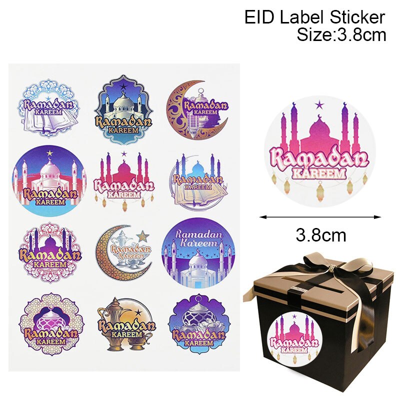 Eid Paper Gift Stickers