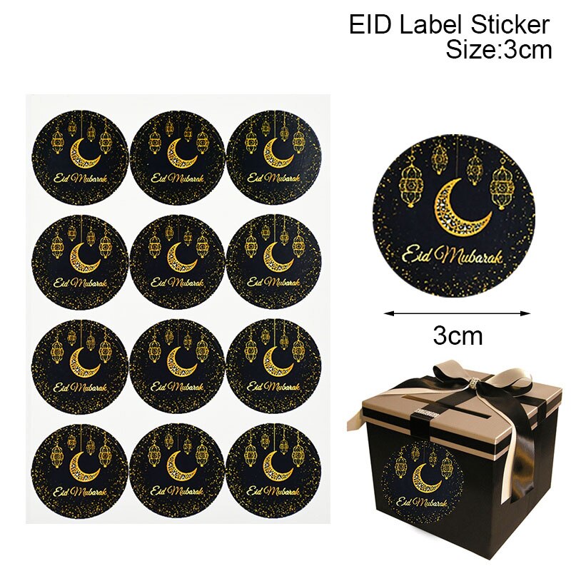 Eid paper gift stickers, view 8 - MRSLM