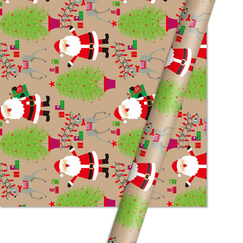 kraft paper christmas wrapping paper, view 2 - MRSLM