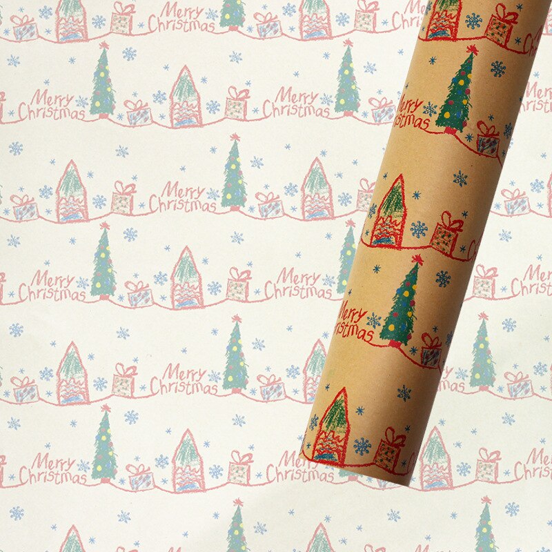 kraft paper christmas wrapping paper, view 10 - MRSLM