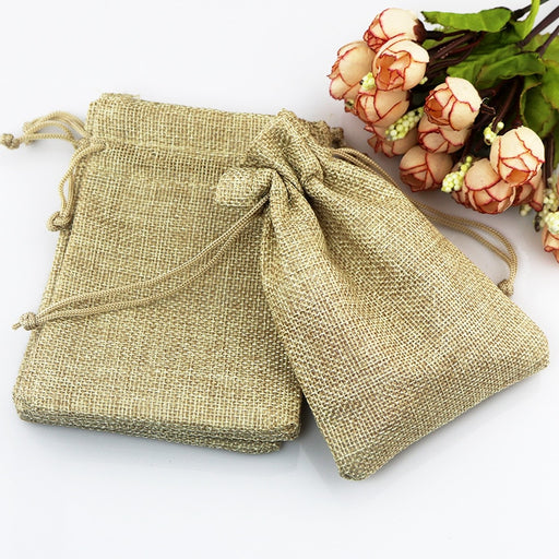 Natural linen gift bags - MRSLM