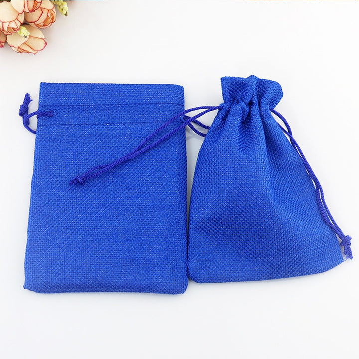 Set of 50 Natural Linen Gift Bags