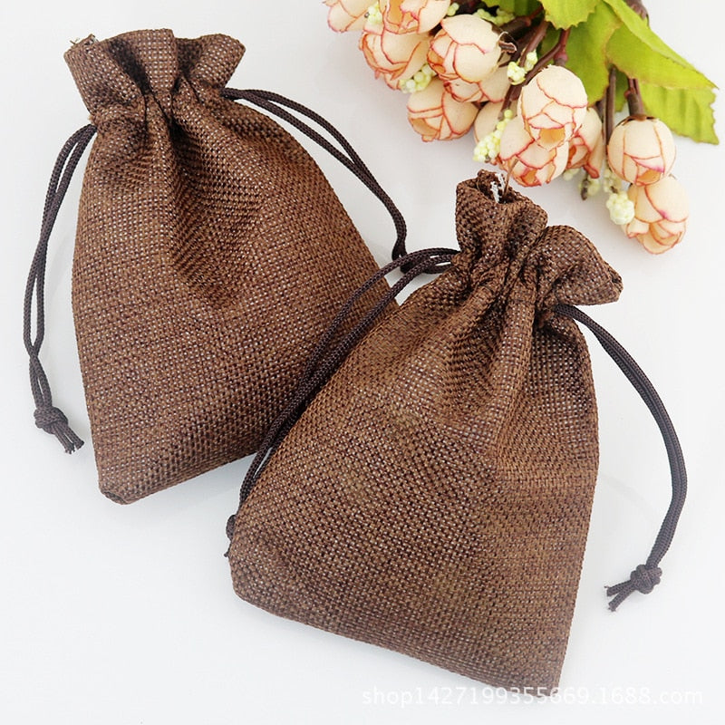 Natural linen gift bags, view 17 - MRSLM