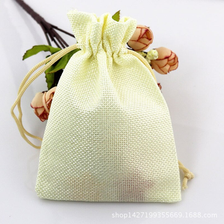 Set of 50 Natural Linen Gift Bags