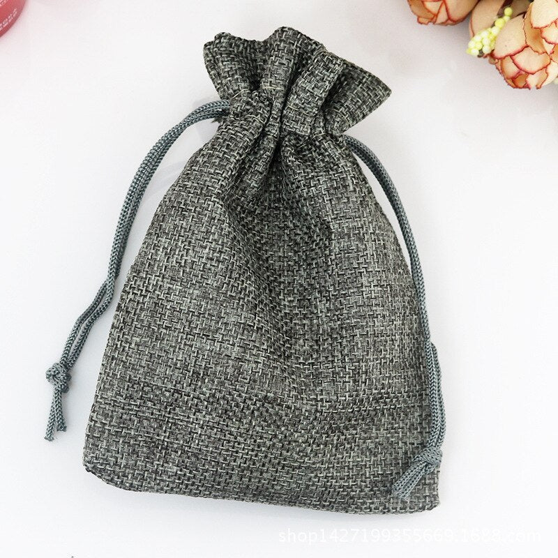 Natural linen gift bags, view 7 - MRSLM