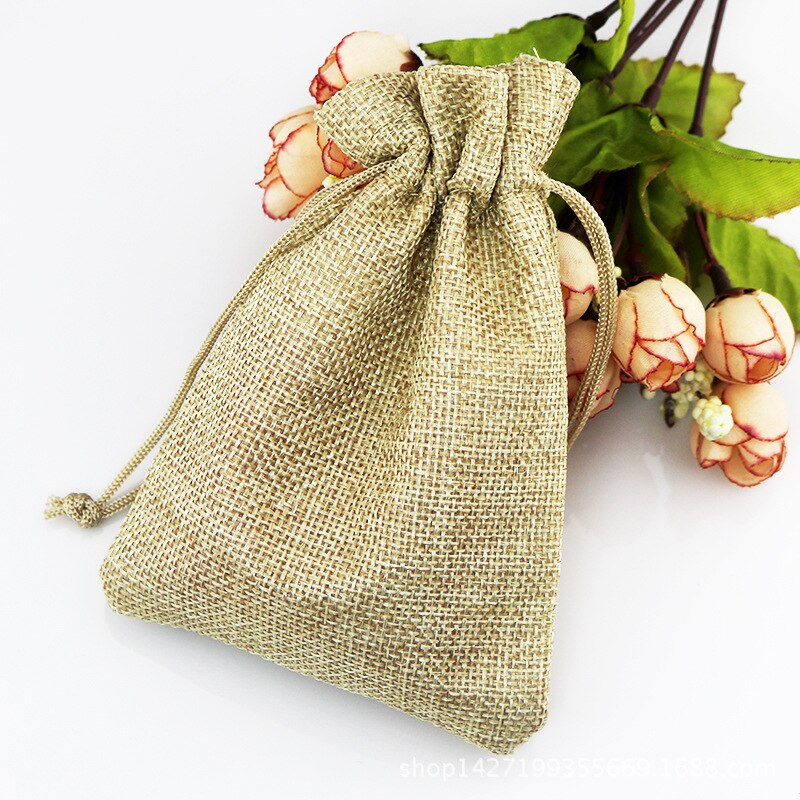 Natural linen gift bags, view 9 - MRSLM
