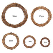 natural rattan wreath for wedding decor, view 7 - MRSLM