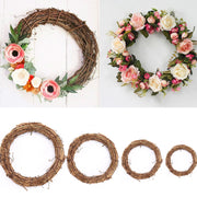 natural rattan wreath for wedding decor, view 8 - MRSLM