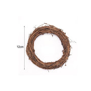 natural rattan wreath for wedding decor, view 3 - MRSLM