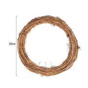 natural rattan wreath for wedding decor, view 5 - MRSLM