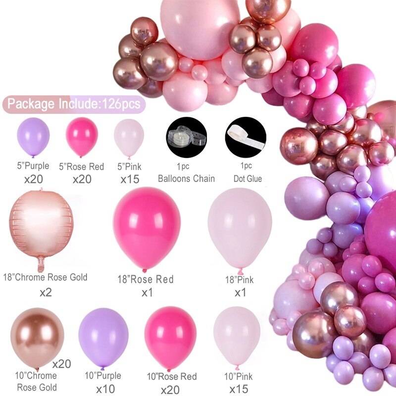 wedding balloon garland set, view 7 - MRSLM