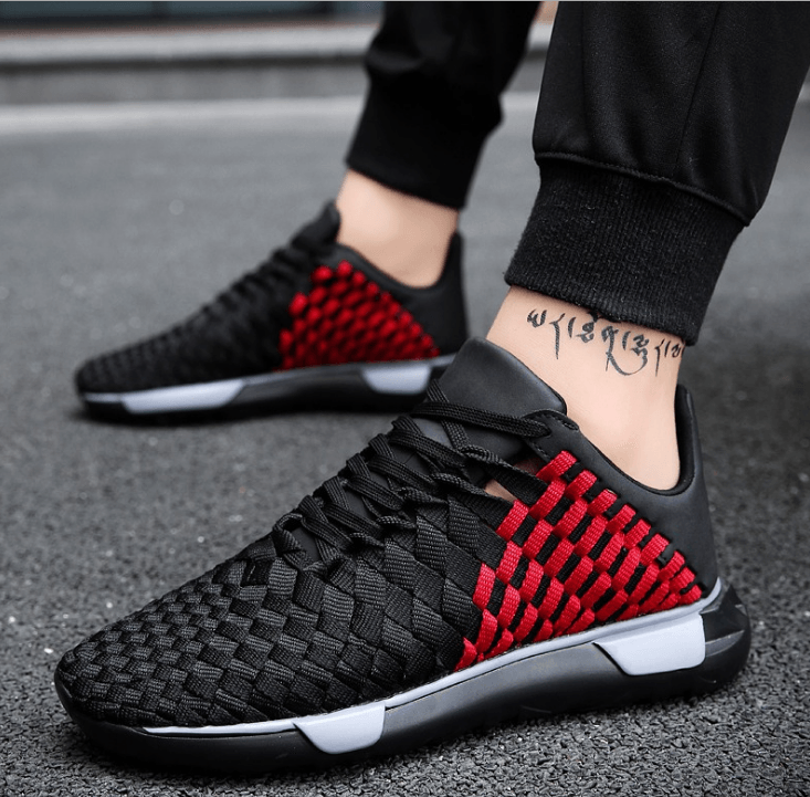 men's breathable mesh running shoes, view 3 - MRSLM