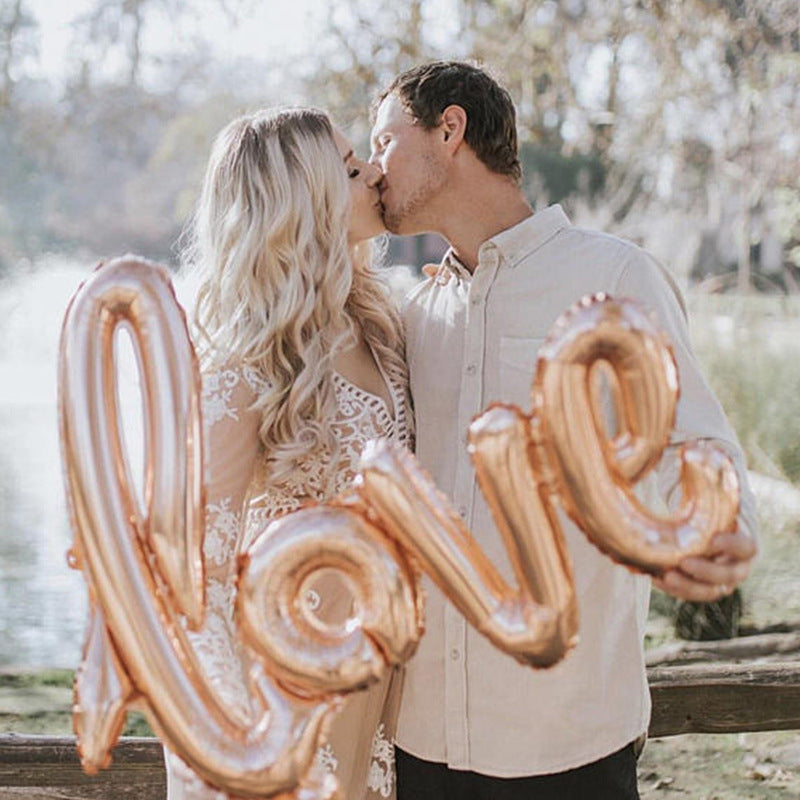 love heart foil balloon, view 7 - MRSLM