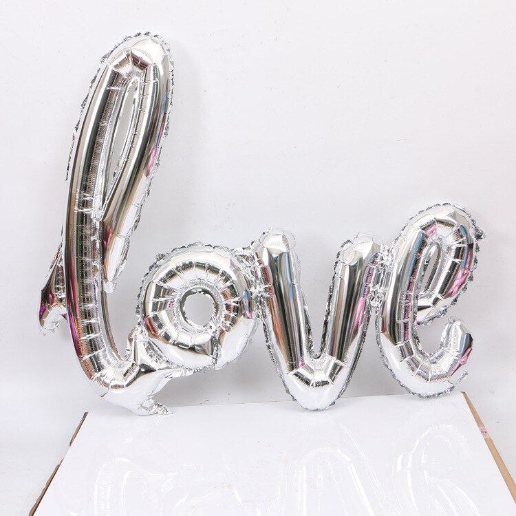 love heart foil balloon, view 4 - MRSLM