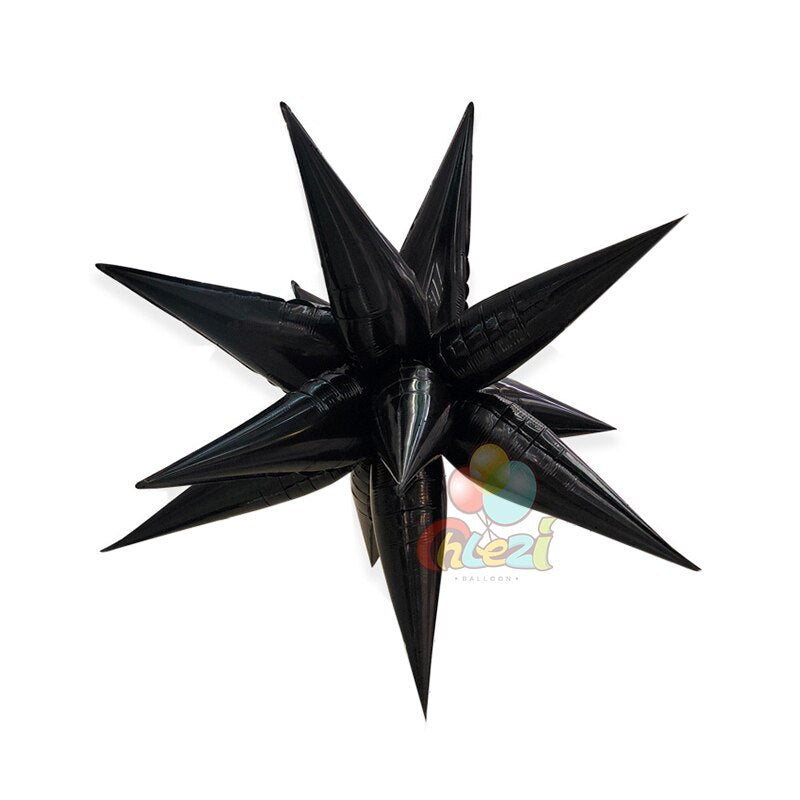 star shaped foil balloon set 12 pcs, view 5 - MRSLM